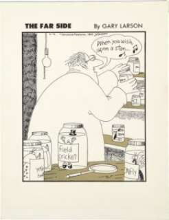 Gary Larson The Far Side Daily Comic Strip Original Art dated 2-12-83 (Chronicle Features, 1983). Cartoonist - | Heritage