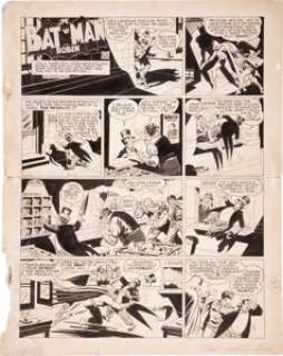 Jack Burnley and Charles Paris Batman Sunday Comic Strip Original Art dated 2-10-46 (McClure Syndicate, 1946). - | Heritage