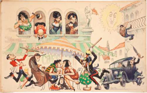 Frank Frazetta After the Fox Movie Poster Illustration Original Art (United Artists, 1966). The great Frank - | Heritage