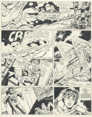 Jean-Claude Mézières | Valérian, Tome 7, Sur les terres truquées, planche 30. | Galerie 9ème Art