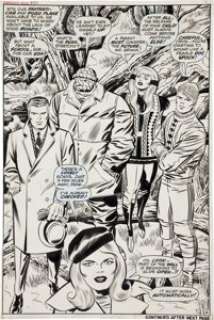 Jack Kirby and Joe Sinnott Fantastic Four #88 Splash Page 6 Original Art (Marvel, 1969). The Fantastic Four and - | Heritage