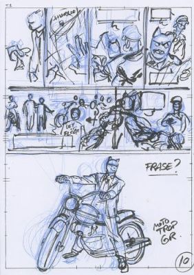 Juanjo Guarnido | Blacksad, Tome 5, Amarillo, storyboard planche 10 | Galerie 9ème Art