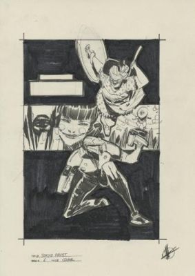 Matteo Scalera | Tokyo Ghost, Recherche de couverture variant, issue 6 | Galerie 9ème Art