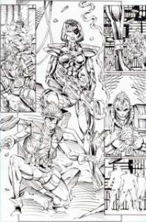 Rob Liefeld X-Force #1 Page 17 Original Art (Marvel, 1991). Narrowly escaping Stryfe‘s booby-trapped base, the -