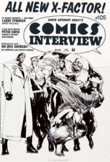 Larry Stroman Comics Interview #105 X-Factor Original Art Cover (Fictioneer Publications, 1991). There‘s more than a -