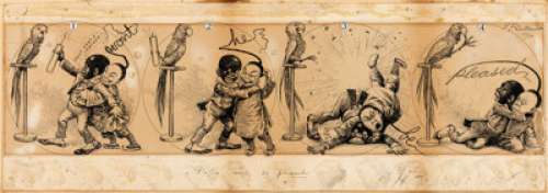 Richard F. Outcault Polly Daily Comic Strip Original Art (New York Journal, 1900). The earliest Outcault item we have -