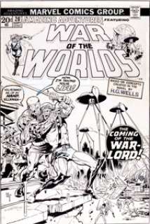 Herb Trimpe Amazing Adventures #20 Third "War of the Worlds" Cover Original Art (Marvel, 1973). In his -