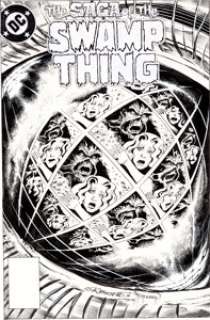 Steve Bissette and John Totleben Swamp Thing #29 Cover Original Art (DC, 1990). Here is the only cover from Alan -