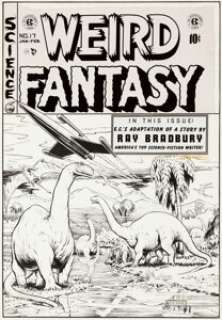 Al Feldstein Weird Fantasy #17 "In the Beginning" Cover Original Art (EC, 1953). Mention comics and -