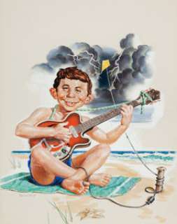 Norman Mingo MAD #97 Cover Original Art (EC, 1965). You’ll get a charge out of this rockin’ cover art to the - | Heritage