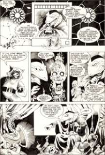 Mike Mignola and Al Gordon Rocket Raccoon #1 Page 9 Original Art (Marvel, 1985). We believe this was just the -