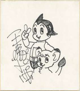 Tezuka Osamu Hand-Drawn Shikishi "Astro Boy, Jungle Emperor" | Mandarake (Big Web)