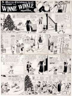 Martin Branner Winnie Winkle Sunday Comic Strip Original Art dated 12-24-22 (Chicago Tribune, 1922). Have a -