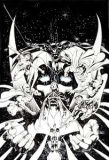 Rags Morales Hourman Poster Illustration Original Art (DC, 1999). Poster art by Rags Morales! This -