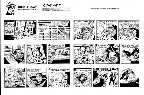 Gould, Fletcher,Collins-Dick Tracy Daily Proof Sheet (1978) | Russ Cochran