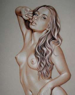 Sly | Sly - Original drawing - sepia - Nude women - Size: 31 x 42 cm. - (2023) | Catawiki
