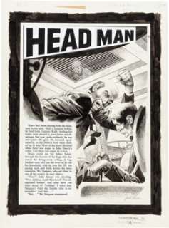 Jack Davis Terror Illustrated #2 "Head Man" Complete 10 Page Story Original Art (EC, 1956). This - | Heritage