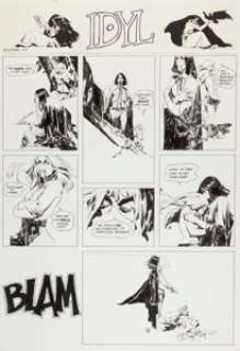 Jeff Jones National Lampoon #35 "Idyl" Complete Story Original Art (National Lampoon, Inc., -