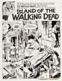 Norman Nodel (as Donald Norman) Web of Horror #1 Complete 11-Page Story "Island of the Walking -