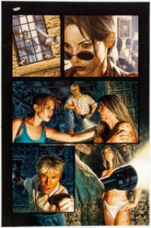 Joe Jusko Tomb Raider: The Greatest Treasure of All #1 Page 26 Original Art Panel (Image, 2005). Lara Croft -