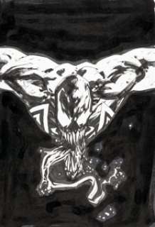 Francesco Mattina (as Jock) Thunderbolts #127 Variant Cover Venom Original Art (Marvel, 2009). MacDonald -