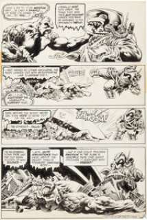 Bernie Wrightson Swamp Thing #9 "The Stalker From Beyond" Page 9 Original Art (DC, 1974). Swamp Thing - | Heritage