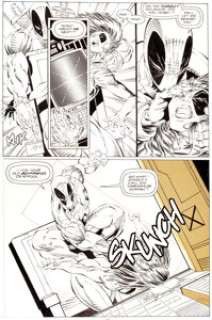 Mark Pacella and Dan Panosian X-Force #11 Page 12 Original Art (Marvel, 1992).  Domino is not pleased to see -