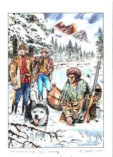 Maurizio Dotti | Tex n. 454 - Maurizio Dotti - Original Cover - Cartolina n. 25 - Page volante - Exemplaire unique - (2019) | Catawiki