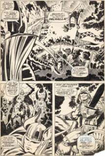 Jack Kirby and Vince Colletta Thor #154 Story Page 4 Original Art (Marvel, 1968). The treacherous Hela, -