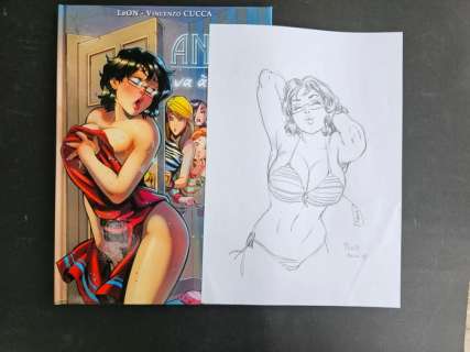 Cucca Vincenzo | Annie va a la fac + Dessin original - Vincenzo Cucca - EO - (2022) | Catawiki