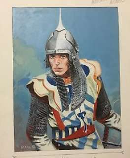 Michel Rouge - Les Écluses du ciel - Dessin original 4eme de couverture - T1 - La marque de Morgane - (1983)