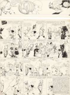 Richard F. Outcault Buster Brown Sunday Comic Strip Original Art dated 10-29-16 (Philadelphia Record, - | Heritage