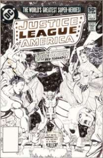 George Perez Justice League of America #192  Cover Original Art (DC, 1981).... | Heritage