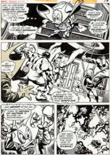 Sal Buscema and Klaus Janson Marvel Treasury Edition #12 Page 19 Howard the Duck Original Art (Marvel, 1976).... | Heritage