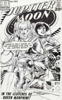 Neal Adams Funky Winkerbean "Jupiter Moon #123 Cover" Illustration Original Art 10-2-2016 (North American Syndicat...