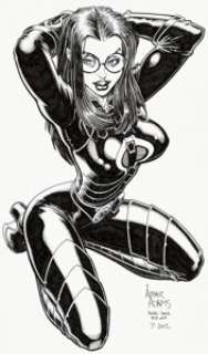 Arthur Adams - Baroness from G.I. Joe Pin-Up Illustration Original Art (2002)....