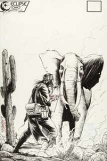 Timothy Truman Scout: War Shaman #8 Cover Original Art (Eclipse, 1988).... | Heritage