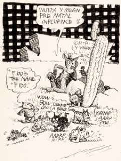 George Herriman archy’s life of mehitabel Illustration Original Art (Doubleday Doran, 1933).... | Heritage
