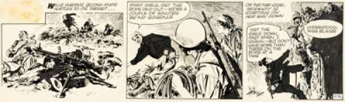  - Jim Holdaway Modesty Blaise Original de la bande quotidienne n°476 (London Times Mirror, 1964)....
