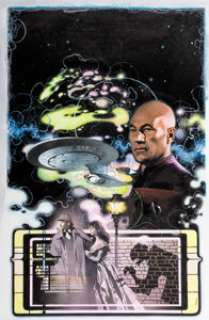  - Travis Charest Star Trek: The Next Generation - Embrace the Wolf (nn) Cover Original Art (DC, 2000)....