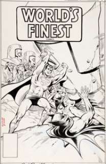  - Rich Buckler and John Calnan World‘s Finest #243 Cover Original Art (DC, 1977)....