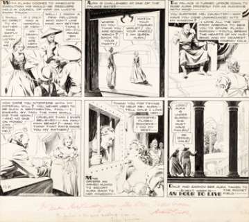 Alex Raymond Flash Gordon Sunday Signed by Buster Crabbe - Comic Strip Original Art dated 12-19-38 (King Features ... | Heritage
