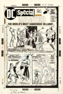 Murphy Anderson DC Special #14 Wanted: The World’s Most Dangerous Villains Cover Superman, Batman, and... | Heritage