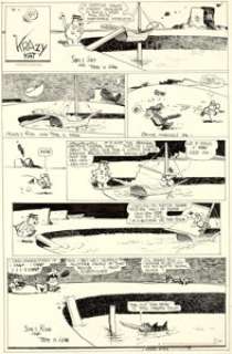 George Herriman Krazy Kat Sunday Comic Strip Original Art dated 7-10-38 (King Features Syndicate, 1938).... | Heritage