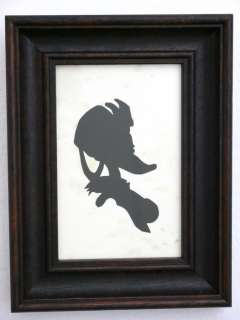Prof. Volker Schönwart | Donald Duck - Madame Canard - framed Silhouette on paper - (2023) | Catawiki