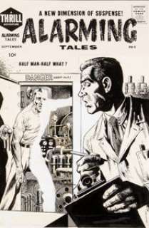 John Severin Alarming Tales #5 Cover Original Art (Harvey Comics, 1958)....