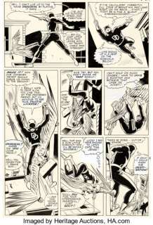 Bob Powell and Wally Wood Daredevil #10 Story Page 11 Original Art (Marvel, 1965). Wally Wood pencils and - | Heritage