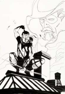 Rodolfo Damaggio and Robert Campanella Green Arrow #137 Cover Original Art (DC, 1998)....