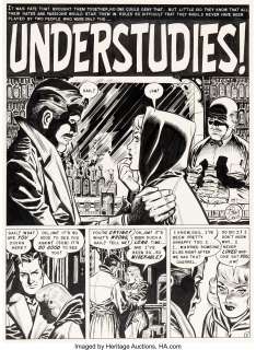 Johnny Craig Crime SuspenStories #21 Complete 7-Page Story "Understudies!" Original Art (EC -