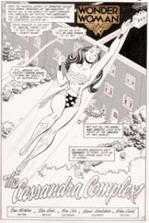 Don Heck Wonder Woman #324 Splash Page 3 Original Art (DC, 1985). Diana Prince takes flight in this gorgeous - | Heritage